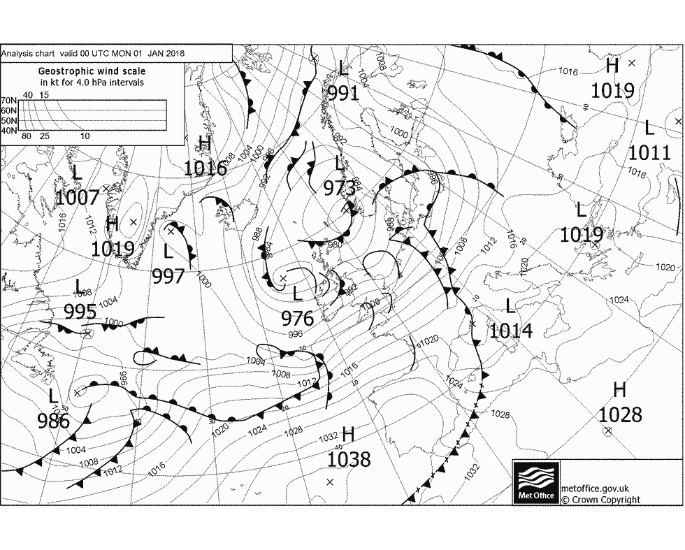 Reanalysis-Karte